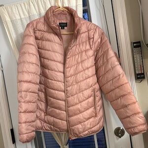 Light pink puffer jacket